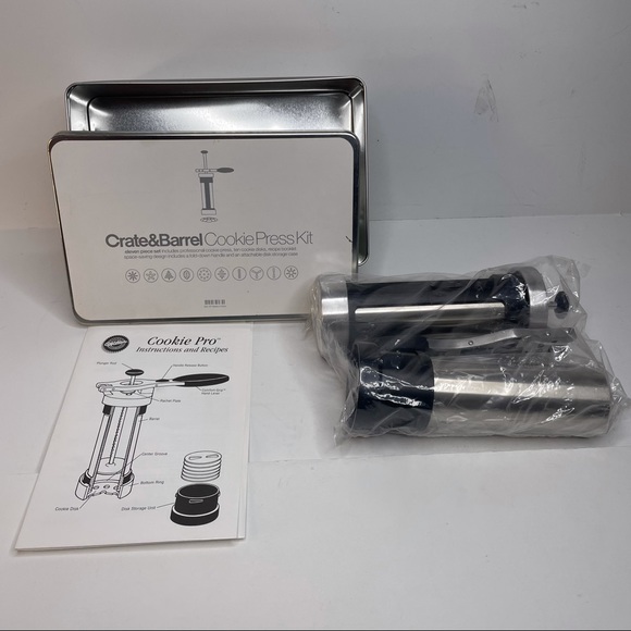 Crate & Barrel Cookie Press Kit (11 pieces) - Picture 1 of 5